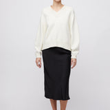 Bayside V-Neck Sweater Cream