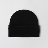 Marseille Turnup Beanie Jet Black