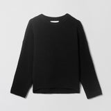 Boucle Cocoon Roundneck Jet Black