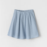 Luna Broderie Anglaise Skirt Dusty Blue