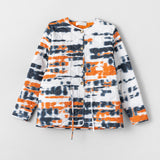You Got Quilt Jacket Burnt Orange Tie Dye Print