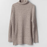 Wannabe Oversized Turtleneck Dark Oatmeal