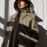 How Deep Cotton Parka Green Olive