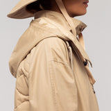 How Deep Cotton Parka Vintage Khaki