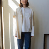 Signed Cotton Blouse Bright White
