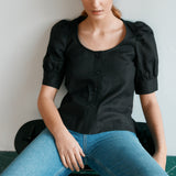 Simone Top Jet Black