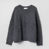 Mountain Oversized Furry Jumper Charcoal Gray