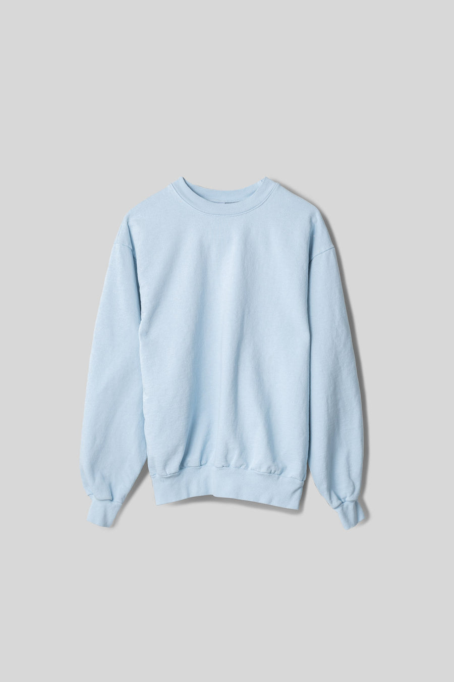 Crew Neck Baby Blue Sweatshirt Fall Winter Spring Summer