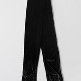 Velour Opera Gloves Jet Black