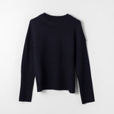 Pink Sweet Peas Mock Neck Jumper Anthracite Black