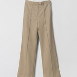 Tailored Wool Flares Travertine