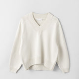 Bayside V-Neck Sweater Cream