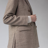 Blue Line Blazer Brown Houndstooth
