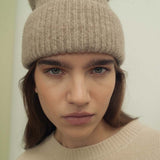 Bordeaux Alpaca Oatmeal Melange