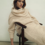 Mountain Oversized Furry Jumper Charcoal Gray