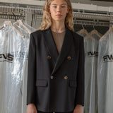 Tailored Suit Jacket Anthracite Black